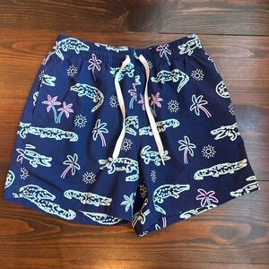 Chubbies Navy Alligator Palms men’s swim trunks size s